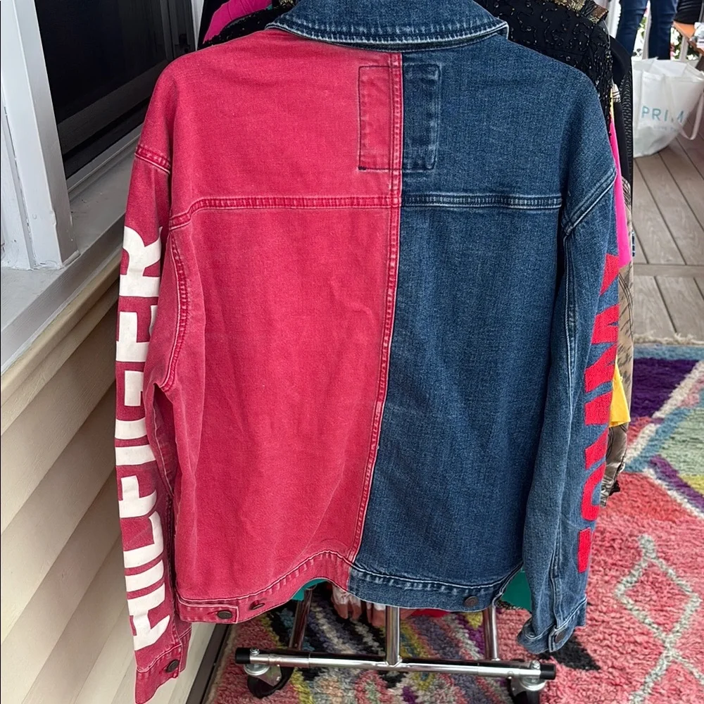 Tommy Hilfiger Two-Tone Denim Jacket - Picture 2 of 4